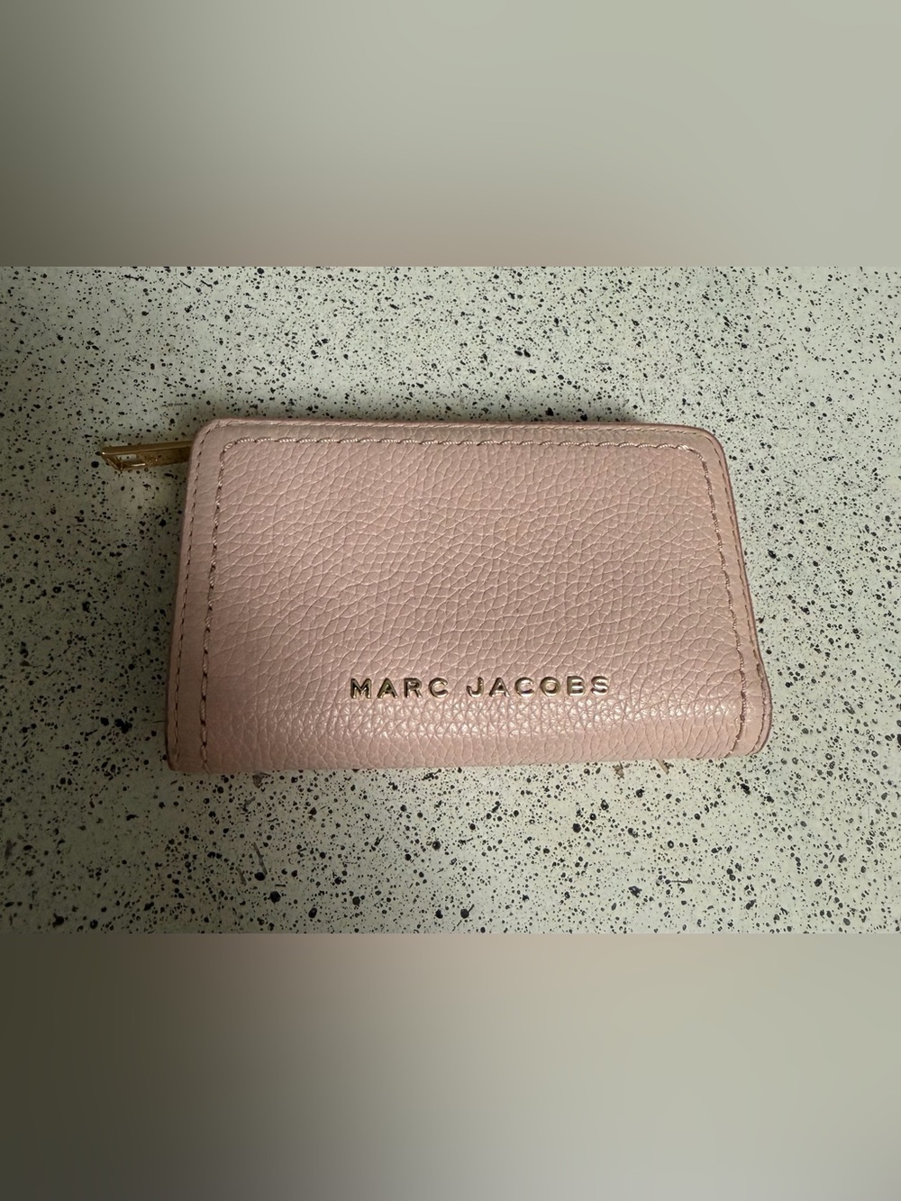 Marc Jacobs Groove SLG Compact Bifold Leather Wallet Rose MSRP $185
